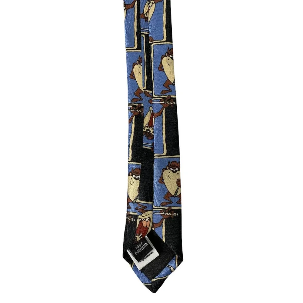 Looney Tunes Mens Tasmanian Devil Tie‎ 59L X 3.75W